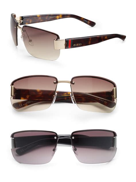 gucci expensive sunglasses for men|gucci rimless sunglasses men's.